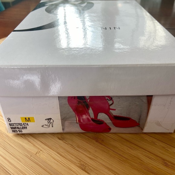 Red Suede Heels by Nine West with Box-Size 8 - Picture 12 of 13